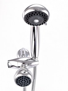 combination shower head supreme black