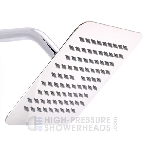 luna square shower head stainless steel large