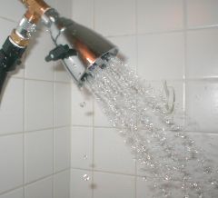 shower head stream integrity testing