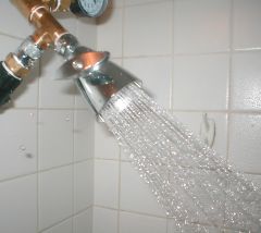 shower head stream integrity good example